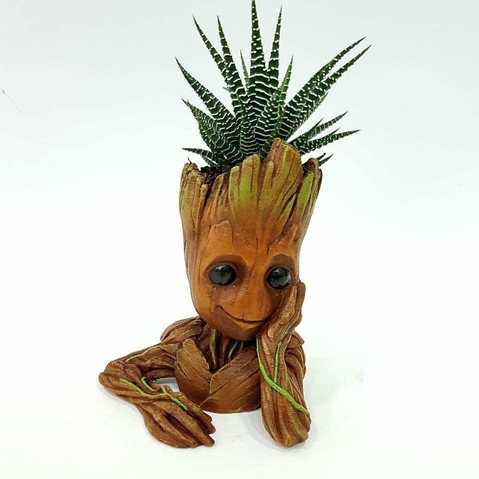 Cute Baby Groot Flower Pot / Air Plant Holder / Succulent Pot / 3d Printed / Model 001
