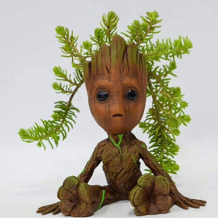 Cute Baby Groot Flower Pot / Air Plant Holder / Succulent Pot / 3d Printed / Model 002