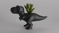 Adorable T-Rex Shaped Dinosaur Planter or Desk Organizer - 3D Printed in PLA, Matte Finish