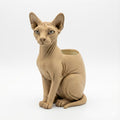 Sphynx Cat Sculptural Organizer and Planter Modern Desk Decor Minimal Animal Statue Storage Holder Home Office Accent Gift