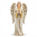 Praying Angel Figurine for Nativity Scene Decorative Guardian Angel Statue Made in PLA White and Gold Religious Christmas Décor