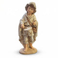 Nativity Drummer Boy Figurine Standing with Drum Hand Painted Style Christmas Crèche Figure PLA Decor for Holiday Nativity Scenes