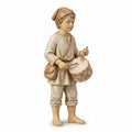 Nativity Drummer Boy Figurine Standing with Drum Hand Painted Finish Traditional Christmas Crèche Decoration Holiday Display