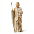 Saint Joseph Standing Figurine with Staff Religious Sculpture Catholic Nativity Figure Devotional Statue Home Church Decor