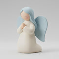 Pop Minimalist Kneeling Angel Figurine for Nativity Scenes Matte Pastel Finish Modern Christmas Decor 3D Printed PLA