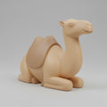 Pop Minimalist Nativity Camel Figurine Seated Modern Christmas Decor Matte Sand Tone 3D Printed PLA Holiday Display