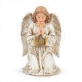 Kneeling Angel Nativity Figurine with Folded Hands and Detailed Wings Religious Christmas Decor 3D Printed PLA Sculpture
