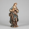 Italian Baroque Nativity Woman Figurine Carrying Water Jar Standing Religious Collector Christmas Display Sculpture Decor