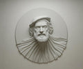 Rembrandt Self-Portrait Sculpture Relief - Painting to Sculpture Transition Wall Art- Renaissance Inspired 3D Portrait in Matte Stone Finish