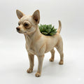 Chihuahua Dog Planter and Border Collie Dog Planter Figurine Indoor Decorative Flower Pot Hand Painted 3D Printed PLA