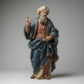 Baroque Style Rabbi Teaching Figurine Religious Scholar Standing Sculpture Detailed Collector Nativity Figure Decorative Display Object