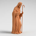 Saint Joseph Nativity Figurine Standing Terracotta Style Sculpture 3D Printed Religious Decor Christmas Collectible Custom Sizes