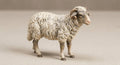 Nativity Sheep Standing Olot Style Figurine 3D Printed Hand Painted Christmas Decor Collectible Nativity Animal Sculpture