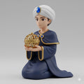 Anime Style Wise Man Kneeling Gold Censer Figurine Hand Painted Nativity Collectible 3D Printed FDM Christmas Decor Manga Three Kings Gift