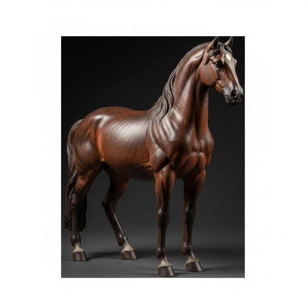 Nativity Horse Neapolitan Presepe Nativity Figurine 3D Printed Hand Painted Christmas Decor Collectible Sculpture Made to Order