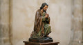 Praying Saint Joseph Statue Kneeling Prayer Catholic Figurine 3D Printed Hand Painted Devotional Sculpture Made to Order