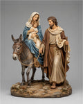 Flight into Egypt Holy Family Statue Set Donkey 3D Printed Hand Painted Catholic Sculpture Religious Decor Made to Order