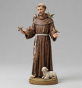 Saint Francis of Assisi Statue Saint Francis of Assisi Catholic Figurine 3D Printed Hand Painted Devotional Sculpture Made to Order