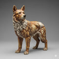 Shepherd Dog Italian Baroque Nativity Figurine 3D Printed Hand Painted Christmas Decor Collectible Sculpture