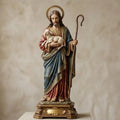 Jesus Christ Statue Good Shepherd Boy Catholic Figurine 3D Printed Hand Painted Devotional Sculpture Made to Order