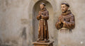 Franciscan Monk Statue Catholic Figurine 3D Printed Hand Painted Devotional Sculpture Made to Order