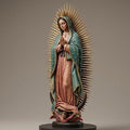 Our Lady of Guadalupe Statue Catholic Figurine 3D Printed Hand Painted Devotional Sculpture Made to Order